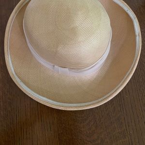 Vintage women’s hat. Cream color